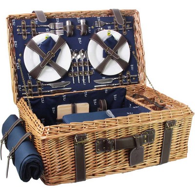 picknickkorb 4 personen - champs-elysà©es blau